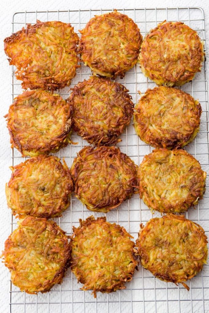 Oven-Baked Potato Latkes at YM&ДА