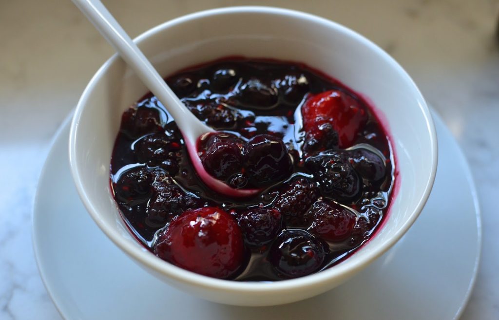 blueberry compote at YM&YEAH