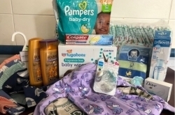 newborn baby things for aiding homeless mothers at YM&ஆம்