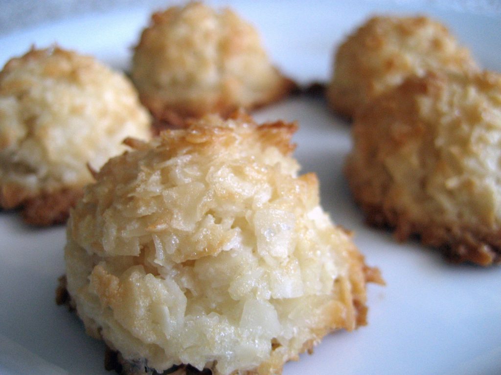 coconut macaroons at YM&YWHA