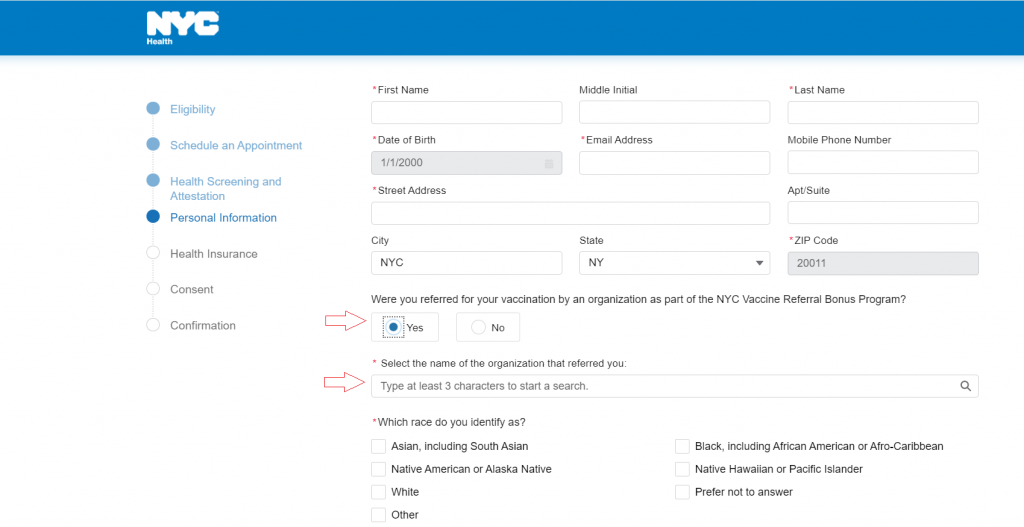 NYC Vaccine Referral