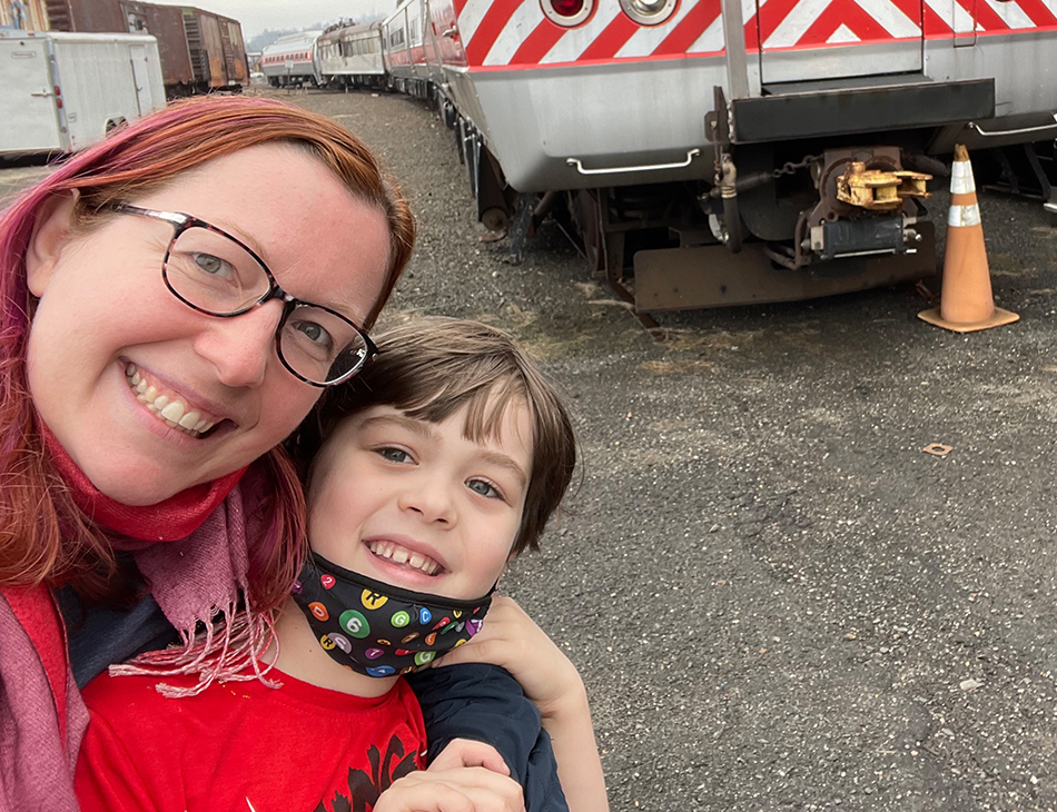 Thomas and His Mom at YM&አዎ