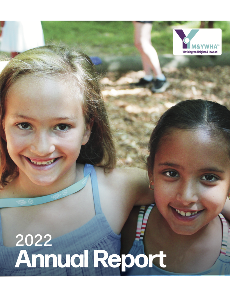 Two Female kids smiling, YM & YWHA - Washington Heights and Beyond, 2022 Annual Report