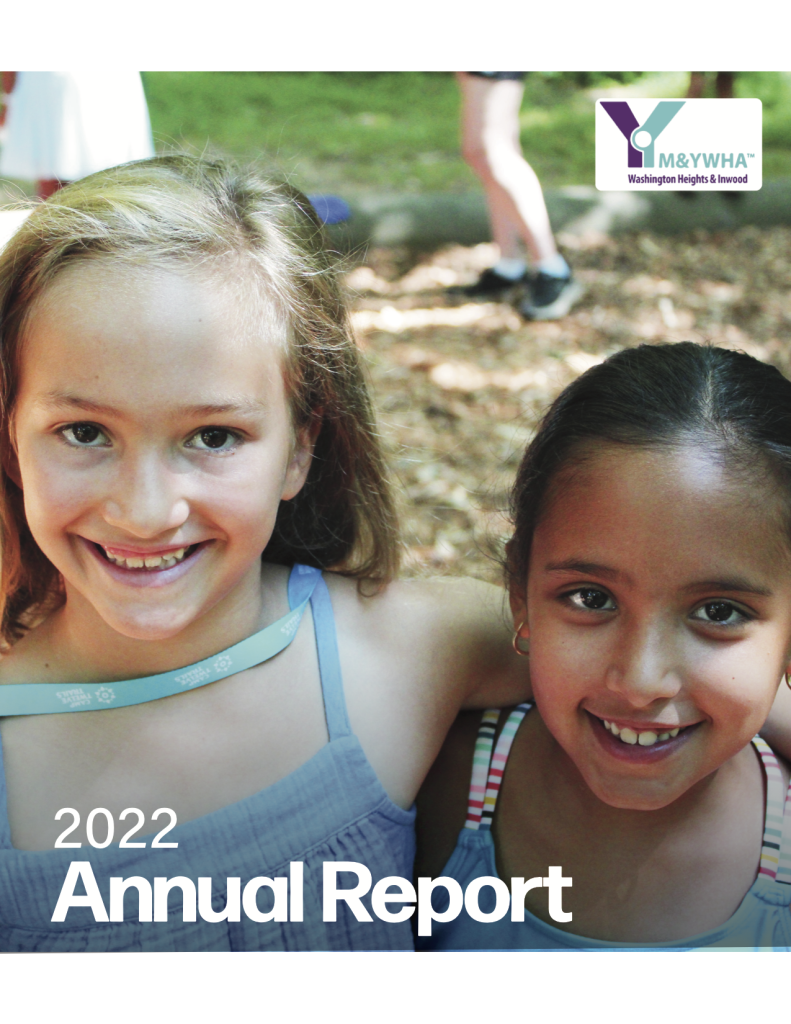 Two Female kids smiling, వై.ఎం. & అవును - Washington Heights and Beyond, 2022 Annual Report